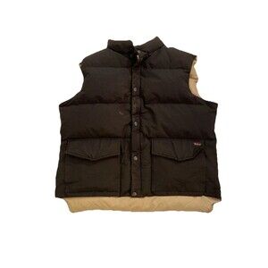 Vintage Woolrich Goosedown Vest Black Men’s XL *READ FLAWS*